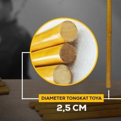 Toya Rotan Pencak Silat Tongkat Bela Diri 173cm - Practice - Gambar 4