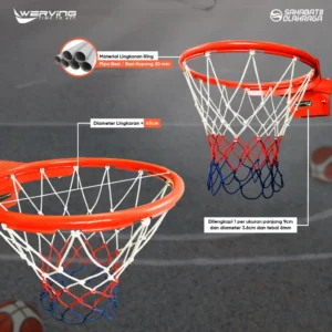 Ring Basket Rims Kompetisi / Ring Basket Standart FIBA (satu unit)