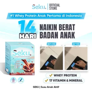 SEKU @25gr - Susu Whey Protein untuk Anak Aktif - Nutrisi Tepat Atlet Remaja 12-17 Tahun_Meningkatkan-Massa-Otot-Mempercepat-Recovery