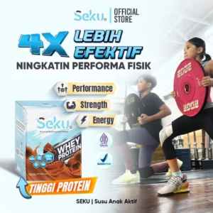 SEKU @40gr - Susu Whey Protein untuk Anak Aktif - Nutrisi Tepat Atlet Remaja 12-17 Tahun_Meningkatkan-Massa-Otot-Mempercepat-Recovery