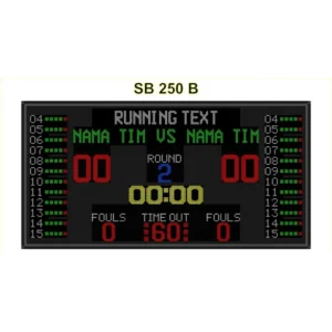 Score board Basket | Papan Skor Basket dengan Personal Foul + text
