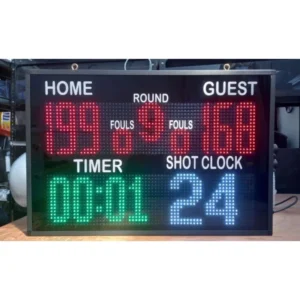 Scoreboard Basket Dengan Shotclock 24 14 12 Papan Skor Digital 75x50